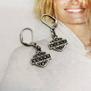 HARLEY-DAVIDSON Marcasite B&S earrings